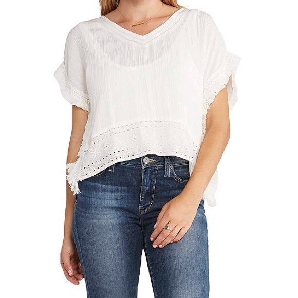 NWT Silver Jeans Boxy Blouse S-M-L Available - Picture 1 of 4